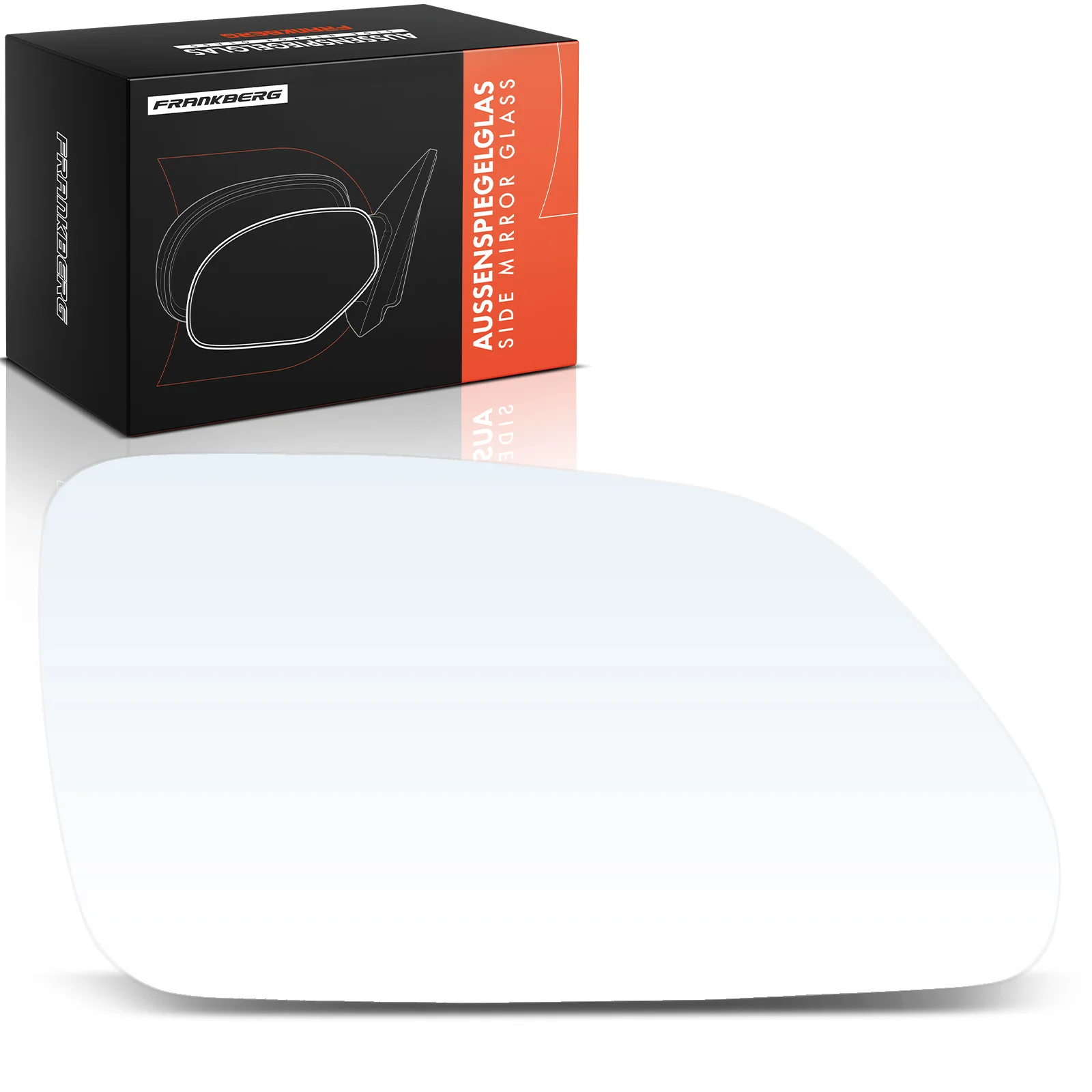 Frankberg 1x Spiegelglas Buitenspiegel Spiegel Rechts voor VW Polo notchback 9A2 9A4 9A6 9N2 9A 9N 6Q0857522K