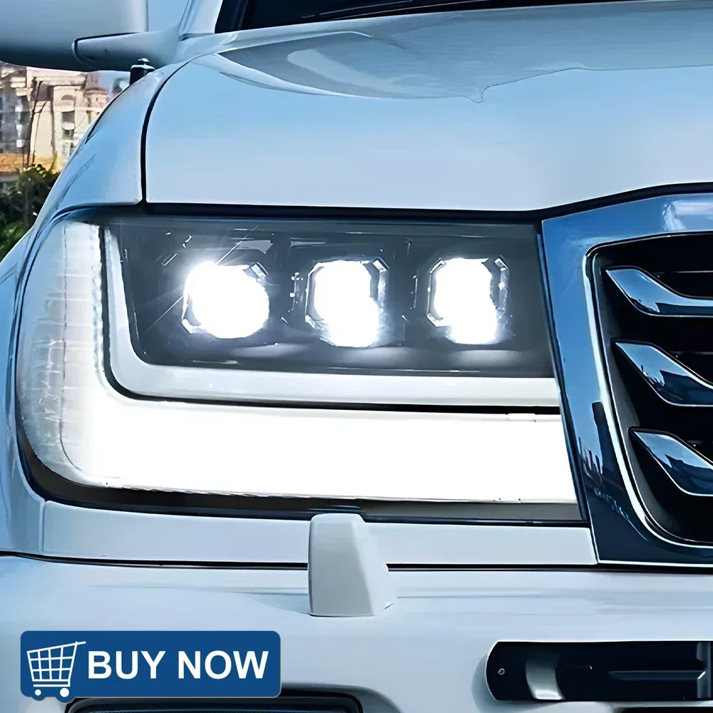 Auto Headlights For Toyota Land Cruiser LC100 1998-2007 Car Front Lamps Assembly Upgrade LED Projector 3 Lens Tool Accessories