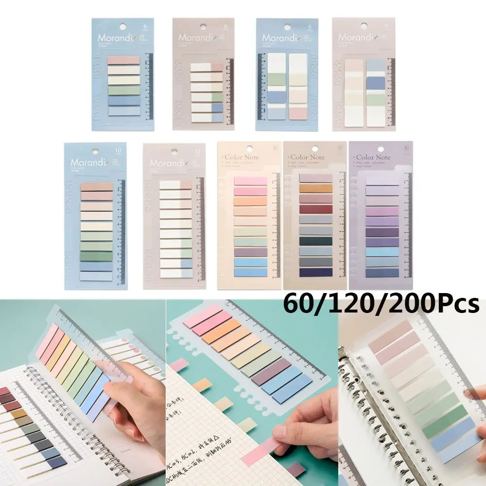 60/120/200pcs Fashion DIY Index Flags Label Bookmark Office Supplies Memo Pad Paster Sticker Sticky Notes Loose-leaf