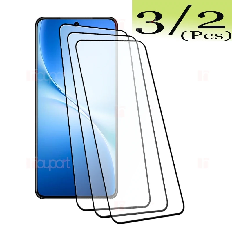 

3/2 шт. полный клей для VIVO V60 Lite закаленное стекло 9H противоударная передняя защита от царапин V60Lite 4G полная защита экрана