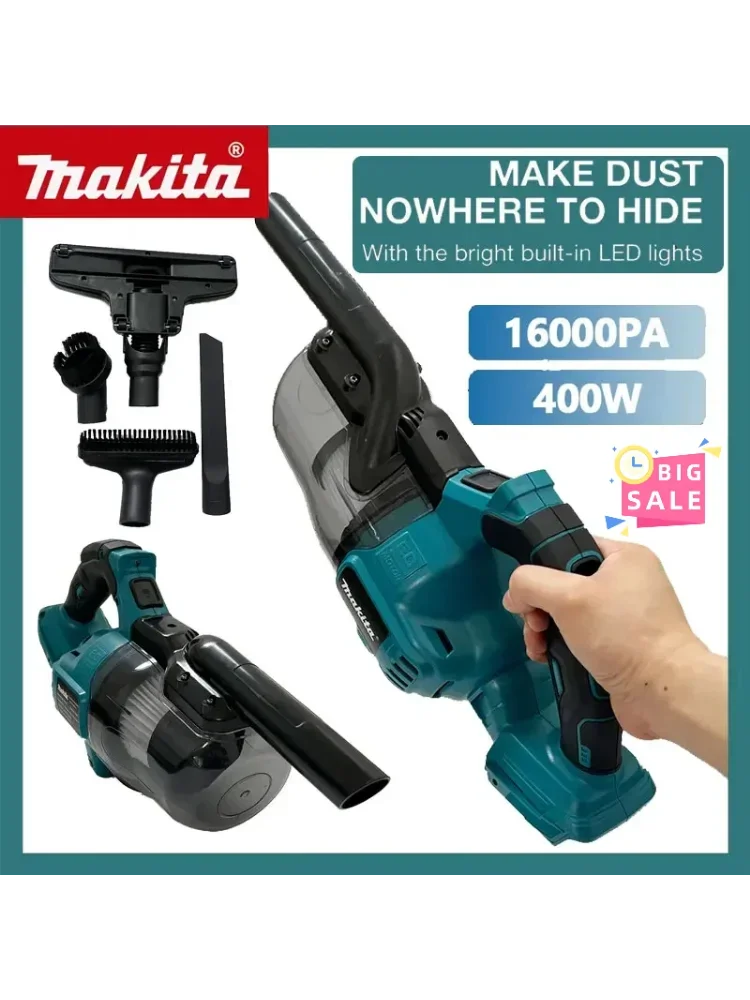 Makita elektrische stofzuiger draadloze draagbare efficiënte huishoudelijke industriële constructie schoon gereedschap voor Makita 18V batterij - afbeelding 2