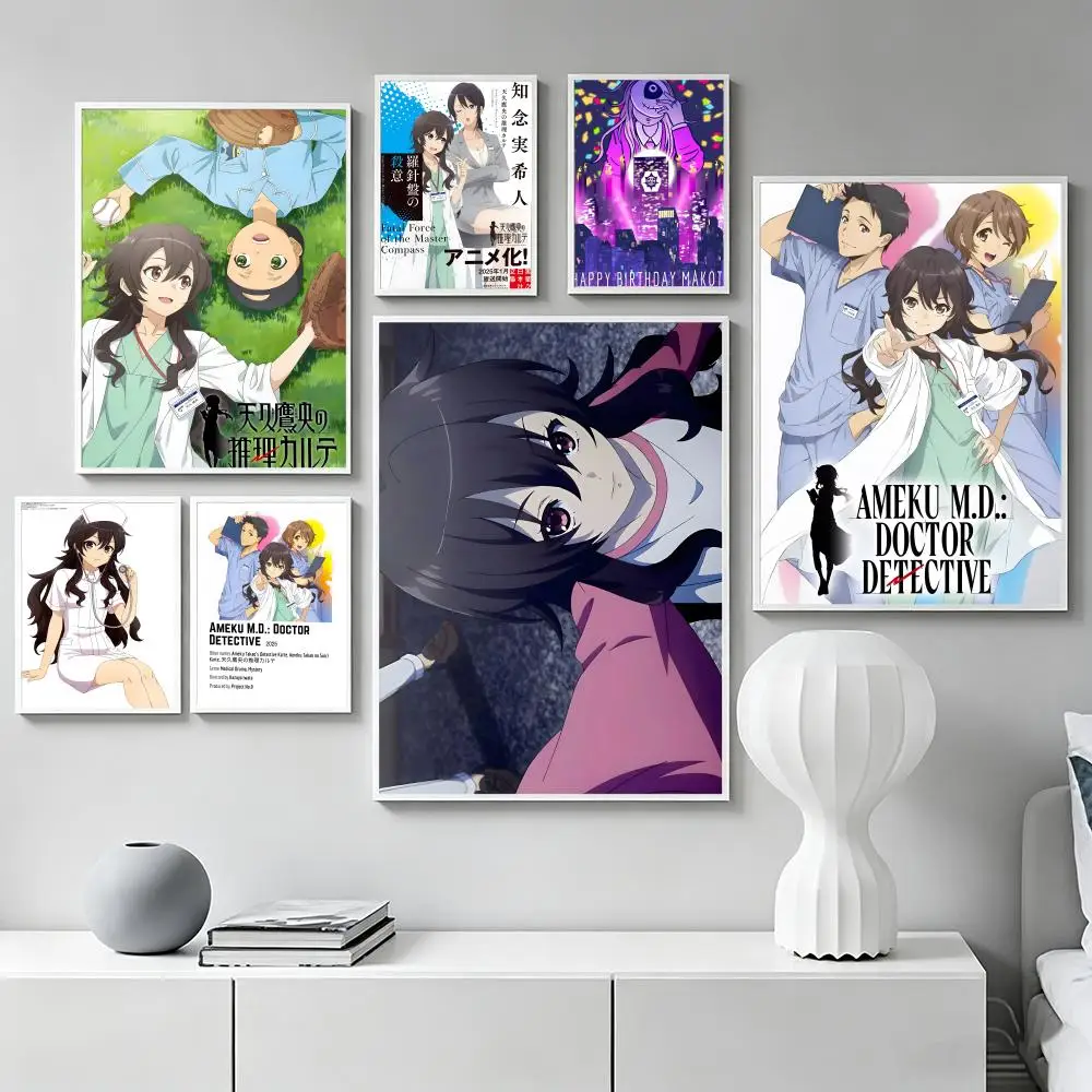 A-Ameku M.D. Doctor Detective Poster Premium Art Wall Decor, Simple Ornament for Living and Leisure Areas
