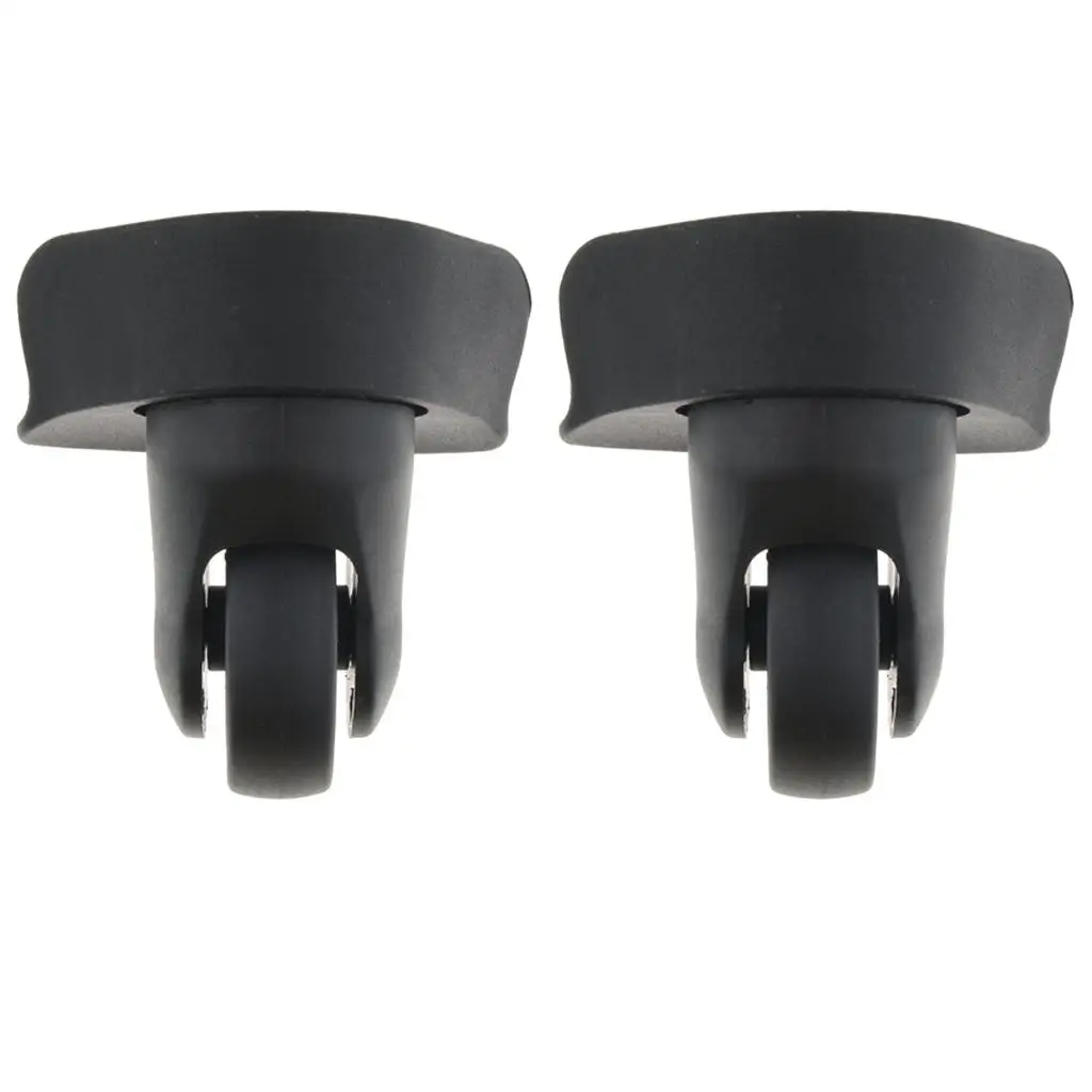 2x DIY Black Left Right Luggage Swivel Wheels Replacement A65-Size L