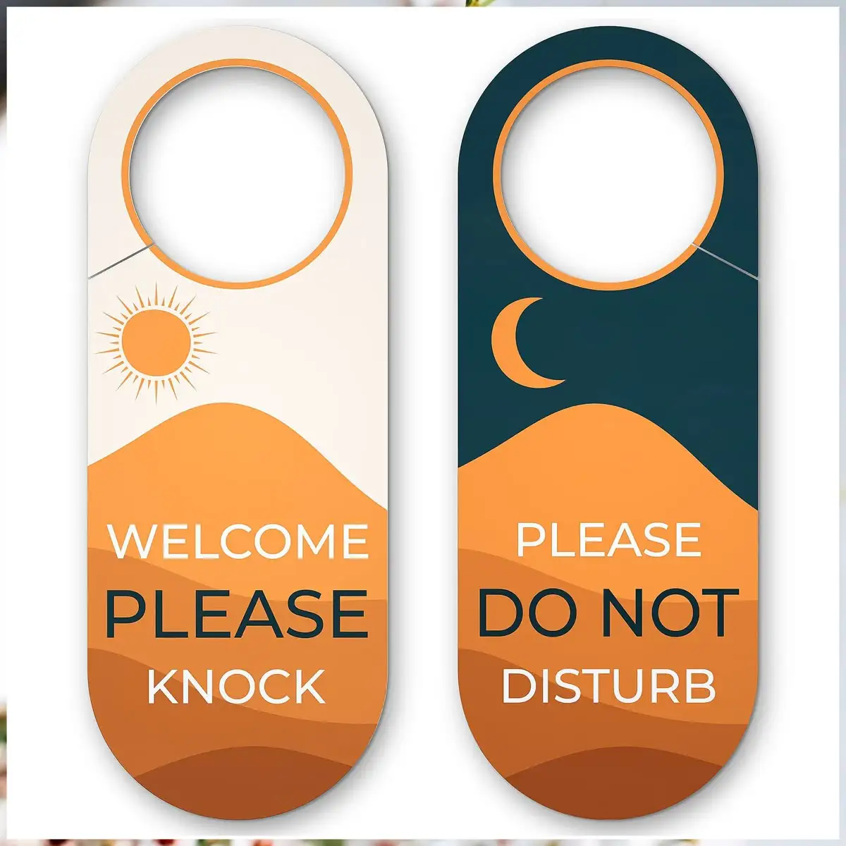 

Wholesaler Custom Door Hangers & Waterproof Flyers Cardboard Labels Hotel Decorative Business Paper Door Hanger for Advertising