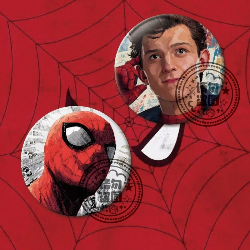 

Товары Marvel «Человек-паук», милый значок с героями мультфильмов, креативный рюкзак для пары, кулон, аксессуары, брошь, подарок, оптовая продажа