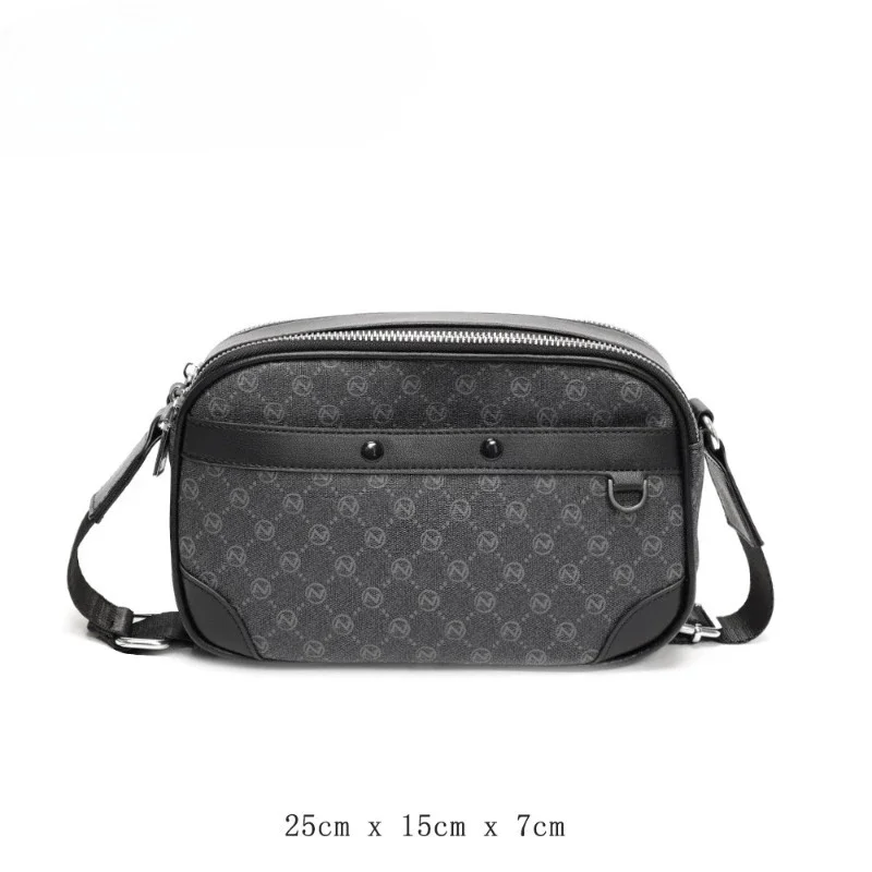 2025 nouveau sac à bandoulière hommes lettre imprimé sac à bandoulière cartables Design de mode sacs à bandoulière de luxe en cuir PU sacs à main à bandoulière