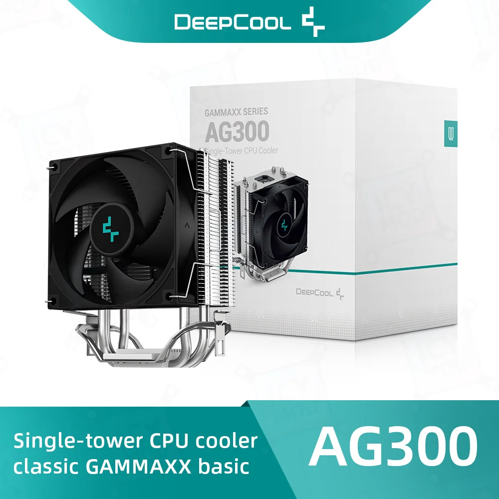 

Кулер для процессора DeepCool AG300, 150 Вт, с 3 тепловыми трубками