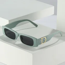 Fashion Luxury Brand Sunglasses Women Small Designer Vintage Glasses D Logo Gradient Oculos De Sol