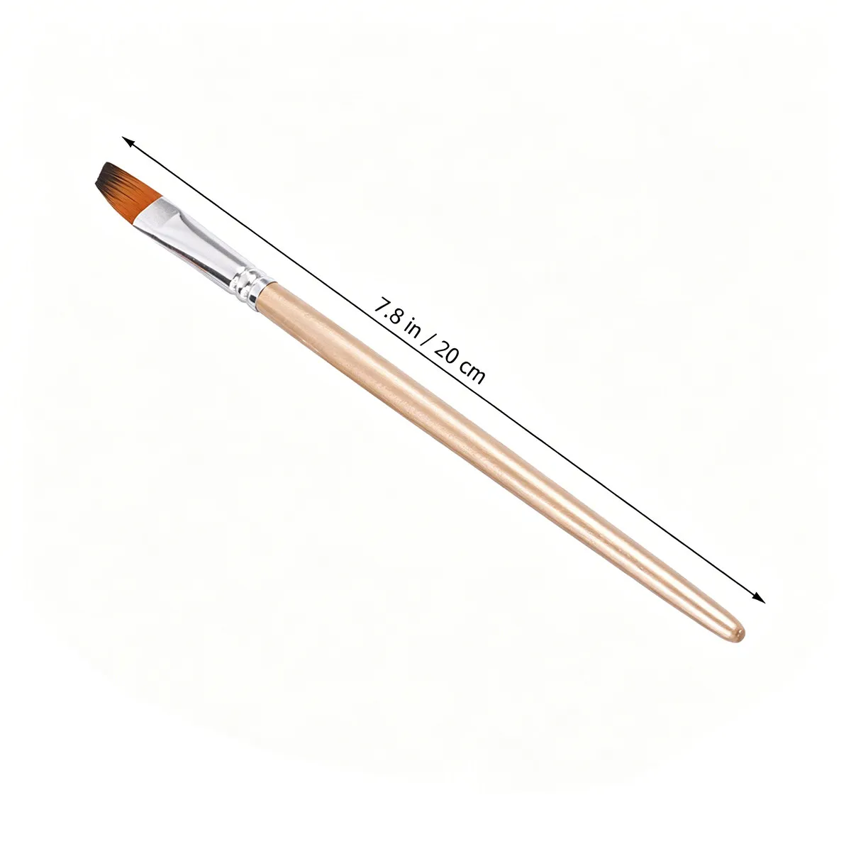 1Set Multi Use Nylon Paintbrush Set Wooden Handle Suitable for Watercolor Acrylic Oil Painting Graffiti Professional Artist