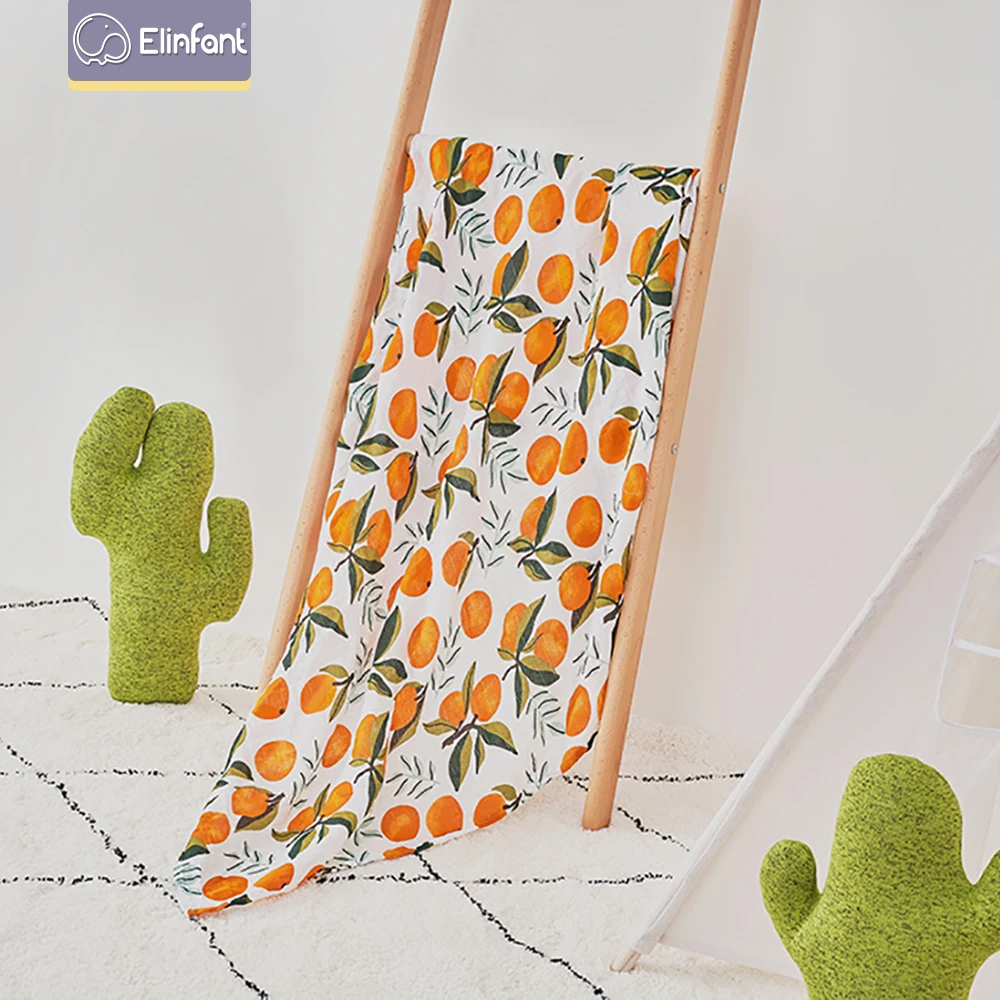 Elbaby 100% القطن 120*110 سنتيمتر 2 طبقات الوليد الطفل حمام منشفة التفاف الشاش قماط البطانيات بالجملة دروبشيبينغ