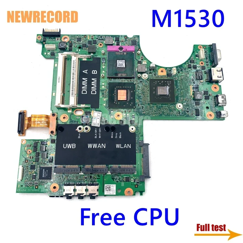 

For Dell XPS M1530 CN-0RU477 0RU477 CN-0MU715 0x853d 48.4W101.011 Laptop Motherboard PM965 Nvidia DDR2 Graphics Card