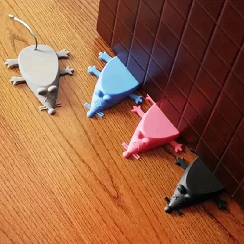 2 PCS Door Stop personality Door Stoppers Security Guard 1 Pcs Home Improvement Hardware Gates Doorway Silicone Mouse Shape