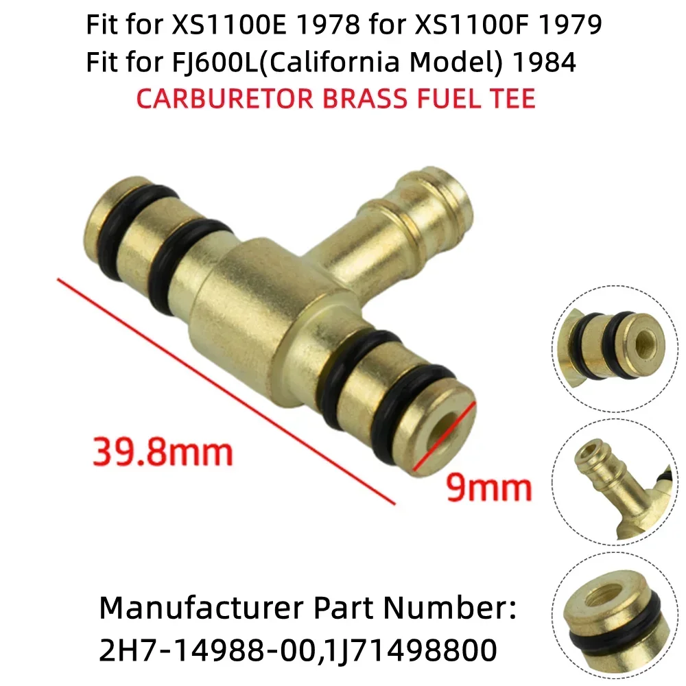Auto Accessories Carburetor Tee Fuel Tee For XS1100E 1978 1J71498800 2H7-14988-00 For MAXIM X 700 For XS750SF 1979 For XJ700XNC