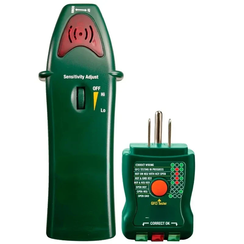 CB10 Circuit Breaker Finder, Locates fuses/breakers, Tests receptacles and GFCI circuits, Green,Red