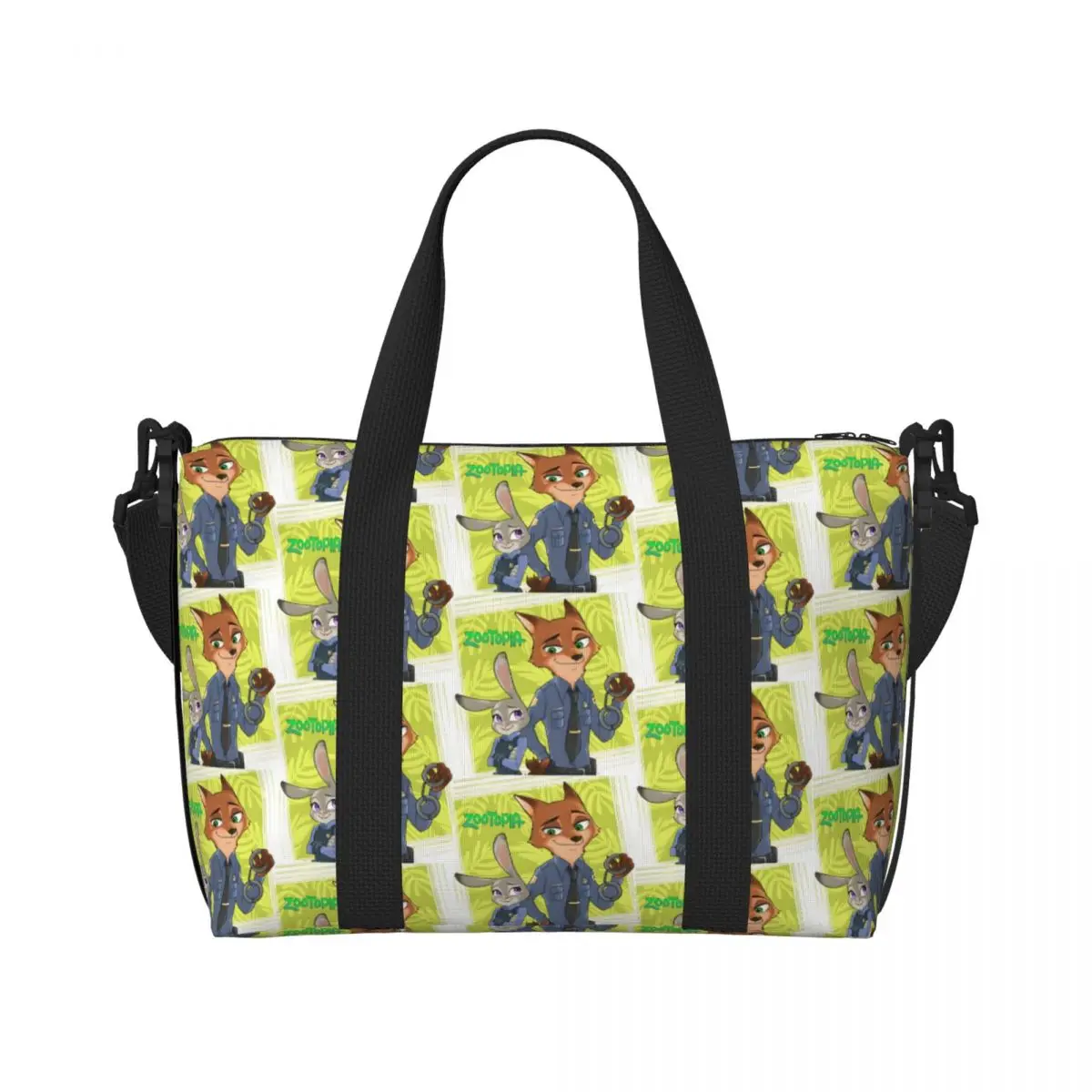 

Custom Zootopia Nick Fox Tote Bag for Women Big Capacity Cute Cartoon Classical Anime Beach Gym Travel Bags