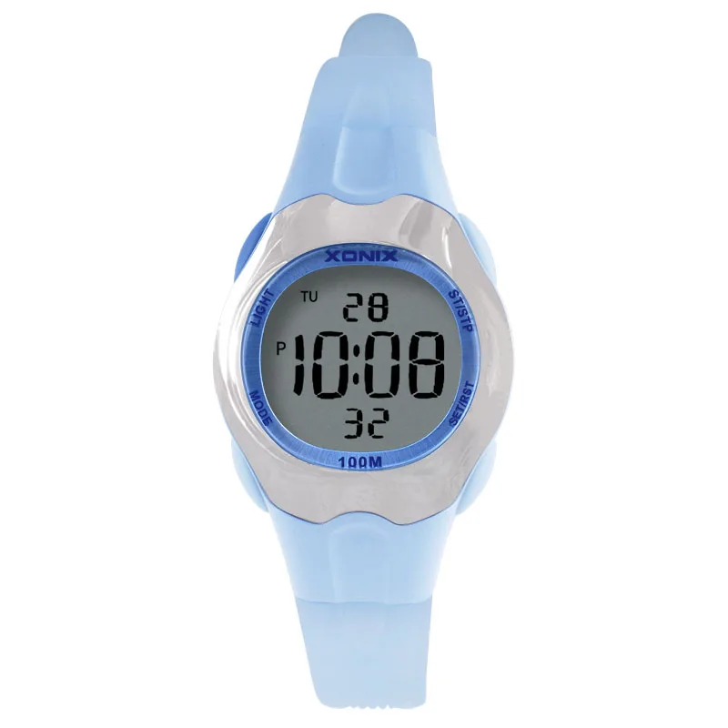 XONIX Fashion Simple Waterproof 100M Outdoor Sports Luminous Electronic Watch  Alarm Clock Watch Women's Trend Ei