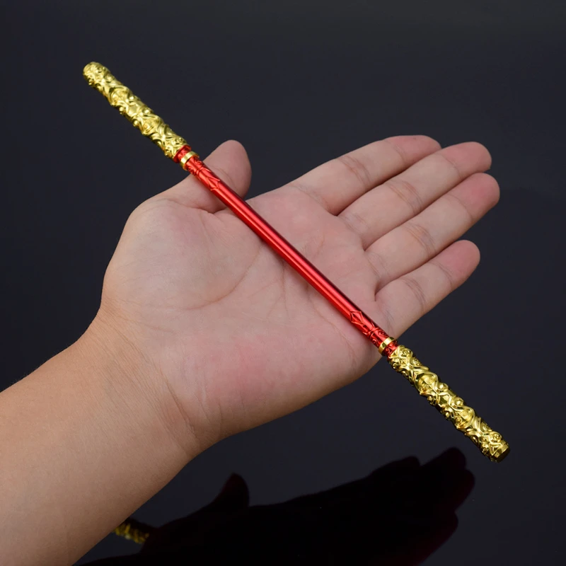 22cm/8.66in Fearless Contract Dinghai Sea Fixing Needle Weapon Model Golden Hoop Stick Game Peripheral Decoration Collection Toy