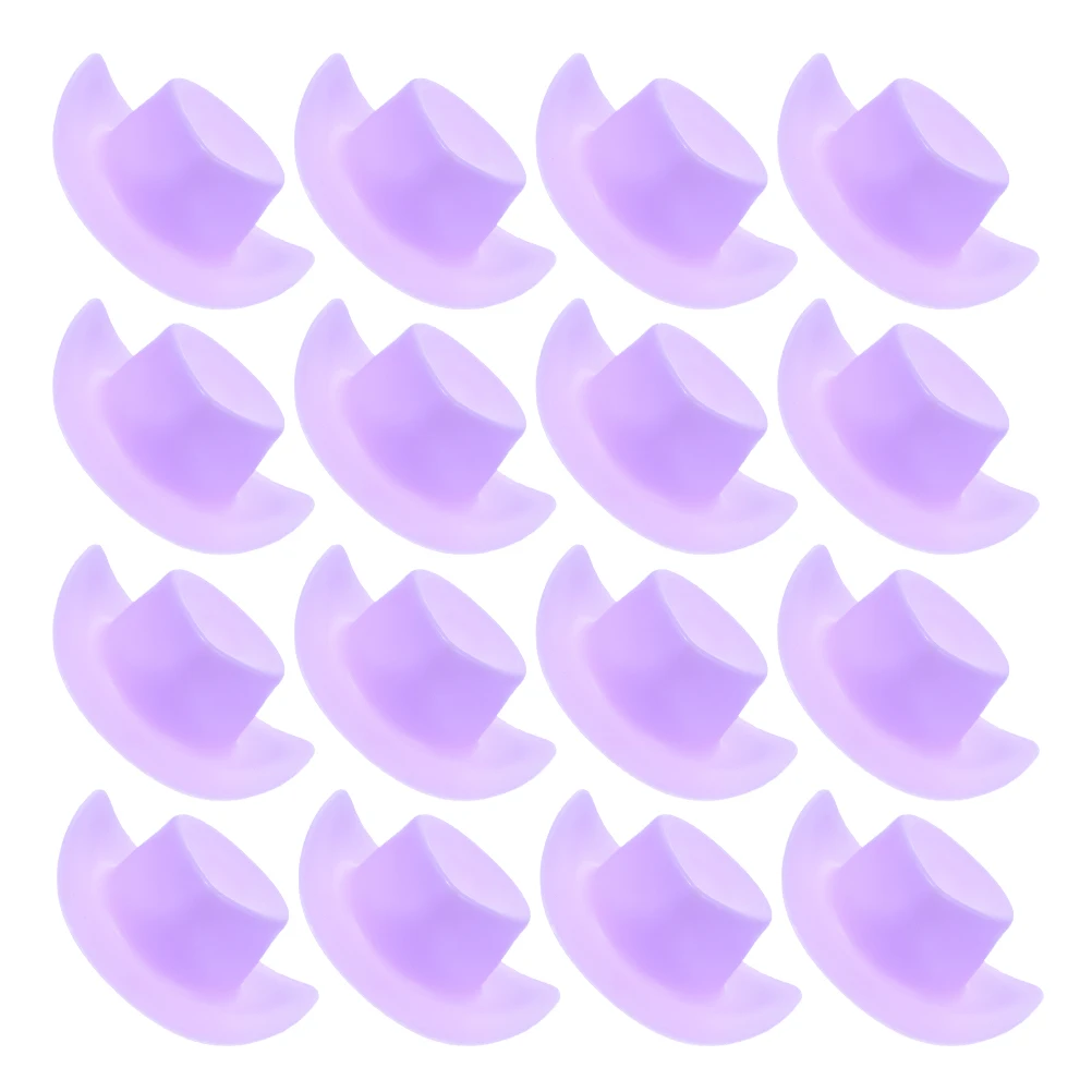 

50pcs Mini Cowboy Hats Realistic Western Dollhouse Accessories Lightweight Plastic Decorative Mini Hats Cowgirl Party Tiny Hat