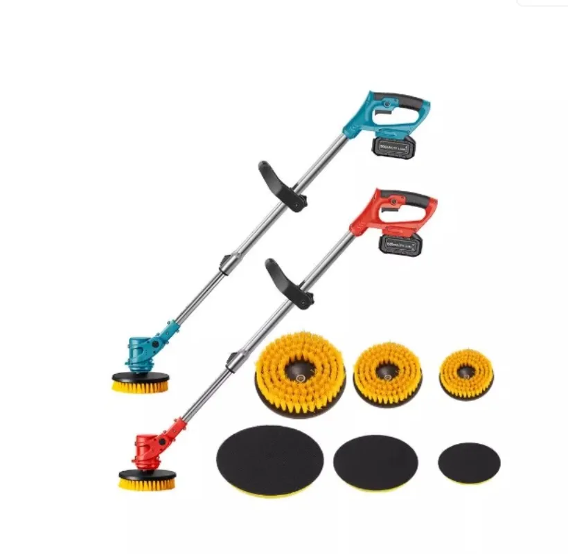 Cleaning brushable bathroom courtyard throwing belot sweeper grinding snow sweeping leaves all-in-one telescopic electric light