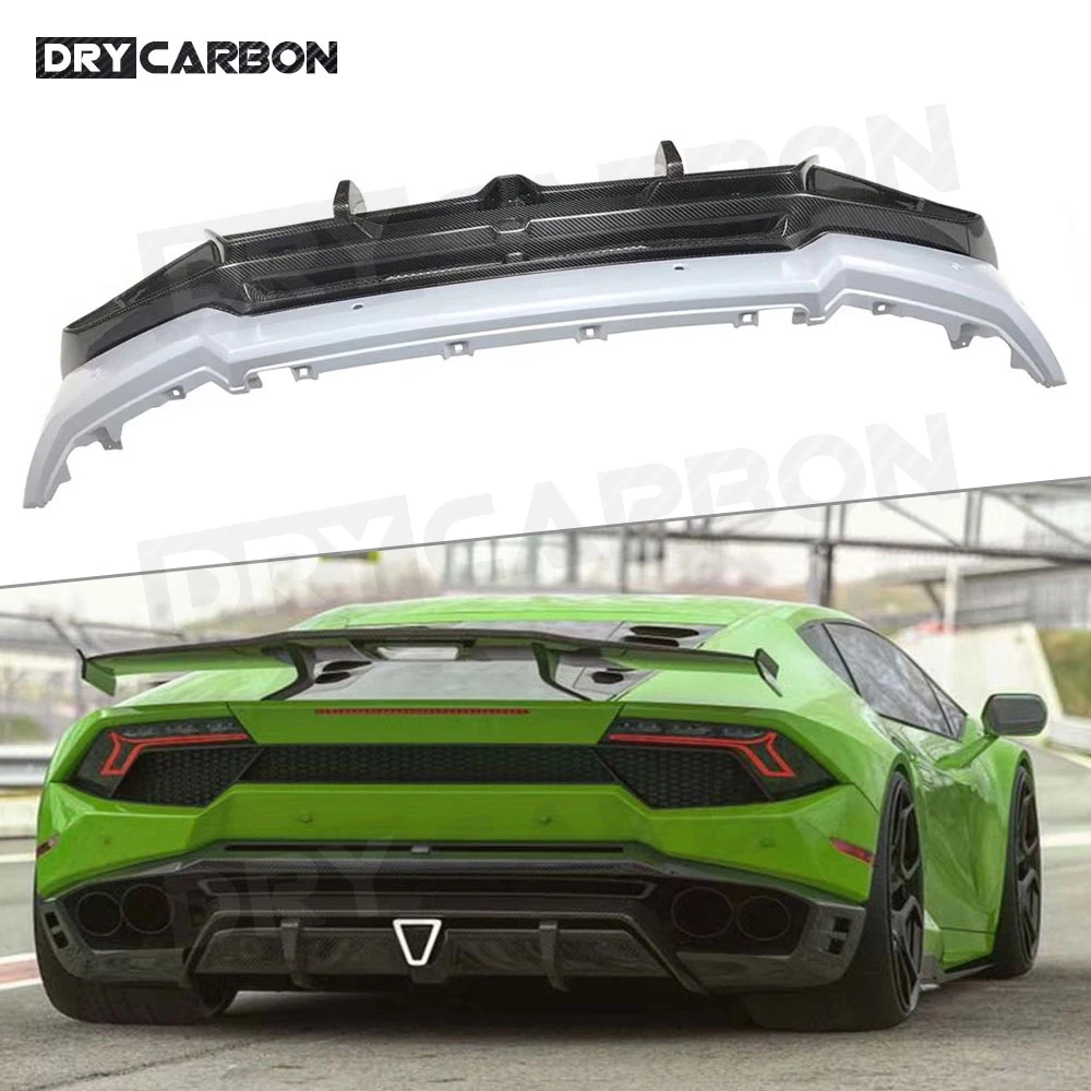 

Для Lamborghini LP580 LP610 сухой карбоновый задний бампер, диффузор для губ, комплекты кузова, защита бампера, S-стили, автозапчасти FRP