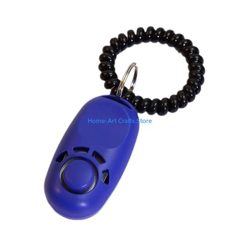 Y3NA Compacted Plastic Clickers for Pet Dogs Ancillary Stretch Wristband Dogs Trainer Cats Sound Keychains Training Tool