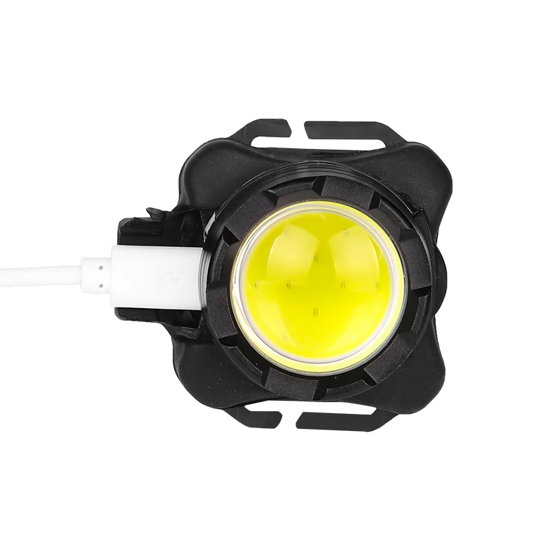 Usb Oplaadbare Koplamp Cob Led Wit Rood Verlichting Krachtige Koplamp Head Light Met Ingebouwde Batterij Waterdichte Hoofd Lamp