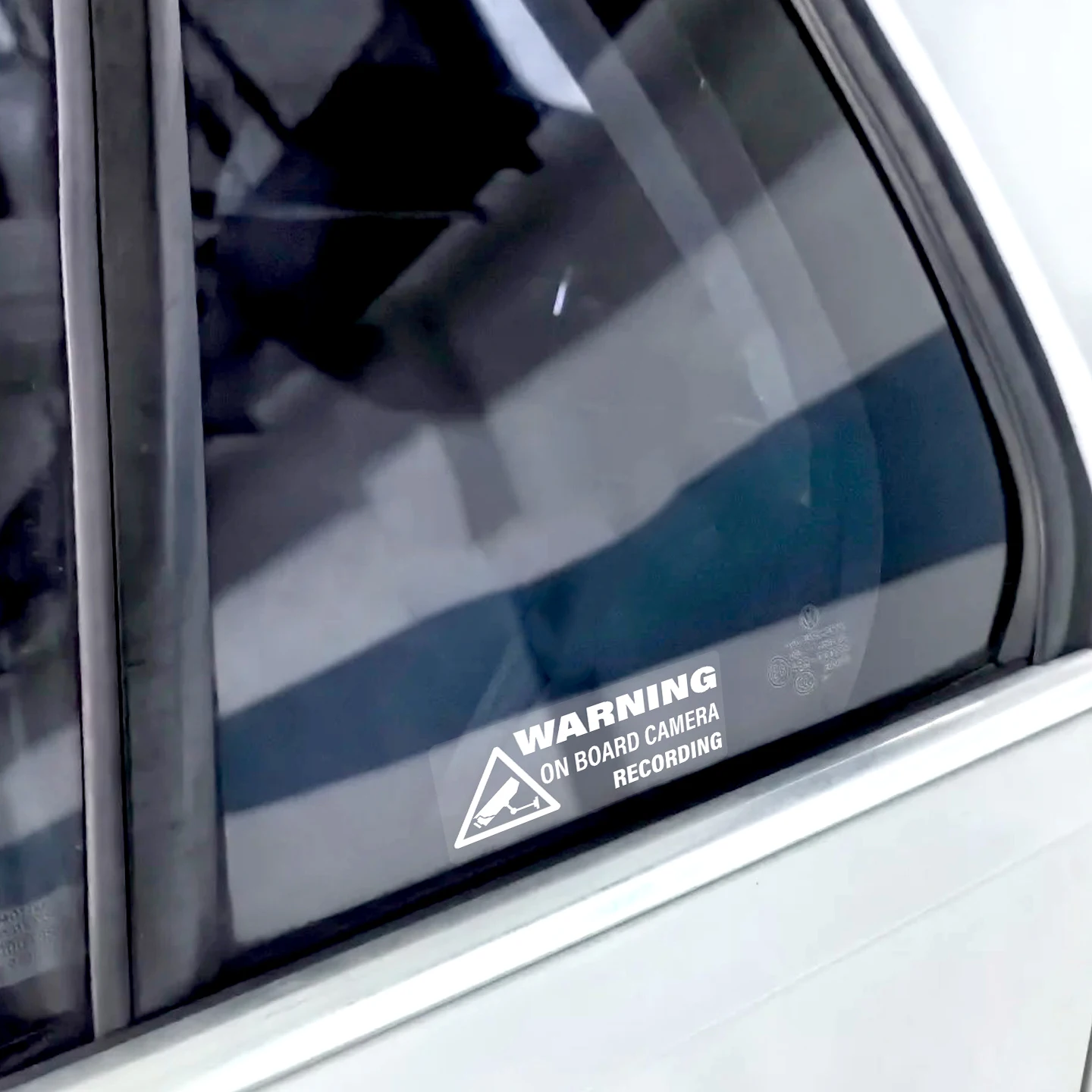 4Pcs Car Camera Recording Warning Stickers Inner Outer Window Pasteable Decals Truck Auto Styling Decor Accessories Gifts