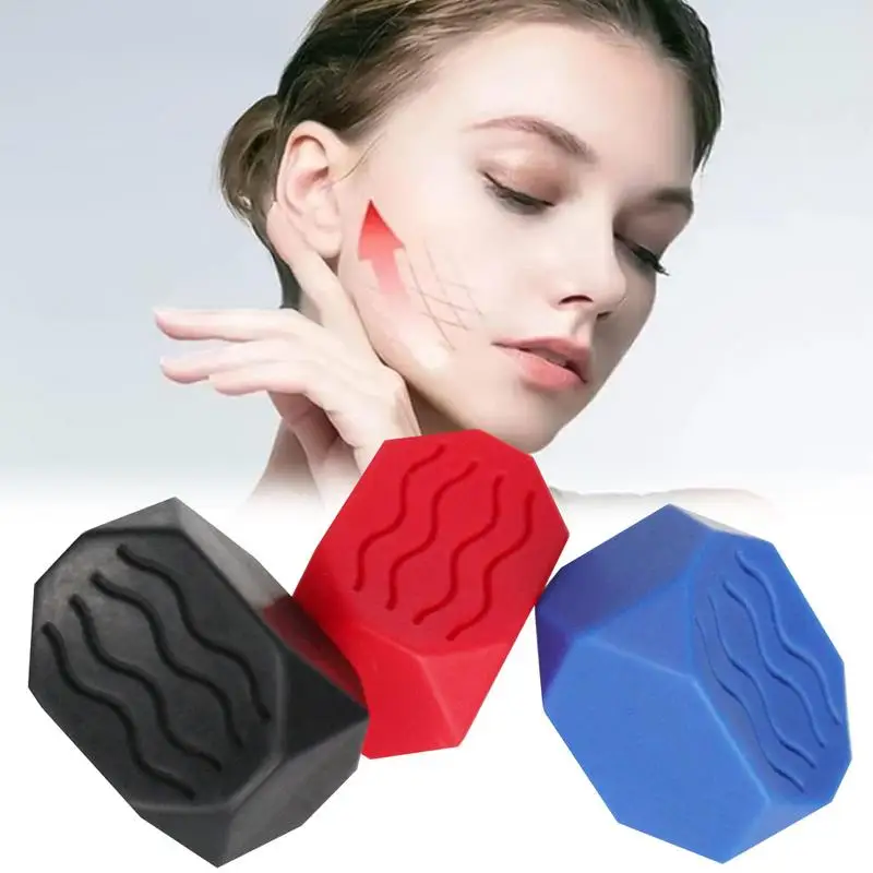 Jawline Trainer Silicone Jawline Exerciser For Men & Women 2pcs Jaw Workout Facial Exerciser Double Chin Reducer For Facial