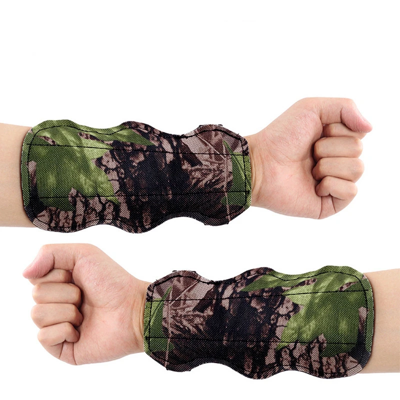 2 Stück Camo-Schutzarm für Bogenschießen, verstellbarer Armschutz, Übungs-, Jagd- und Schießzubehör – Detail 7