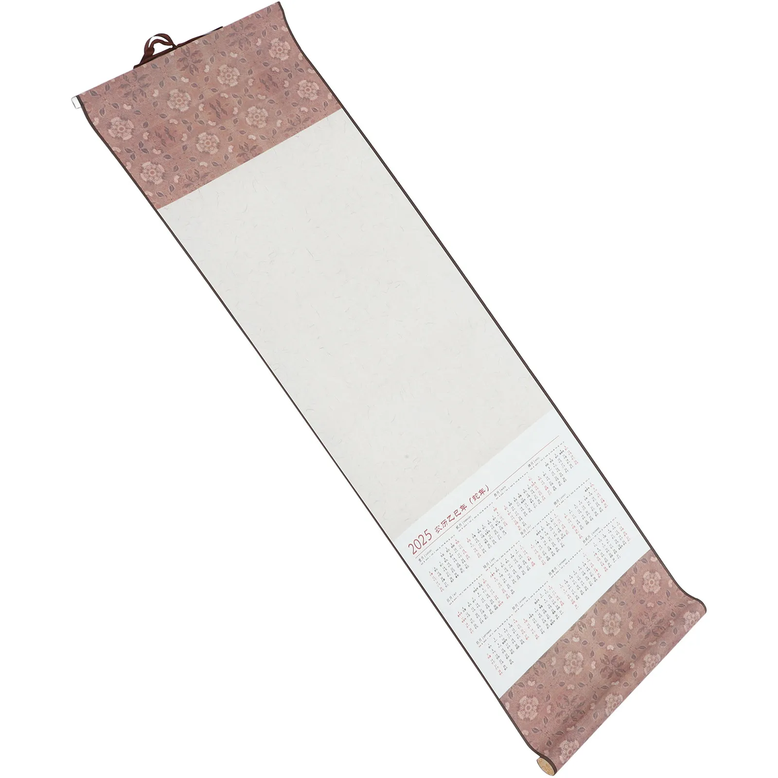 

2025 Blank Scroll Calendar for Painting Calligraphy Writing Chinese Art Wall Hanging Paper Display Home Decoration Gift Idea