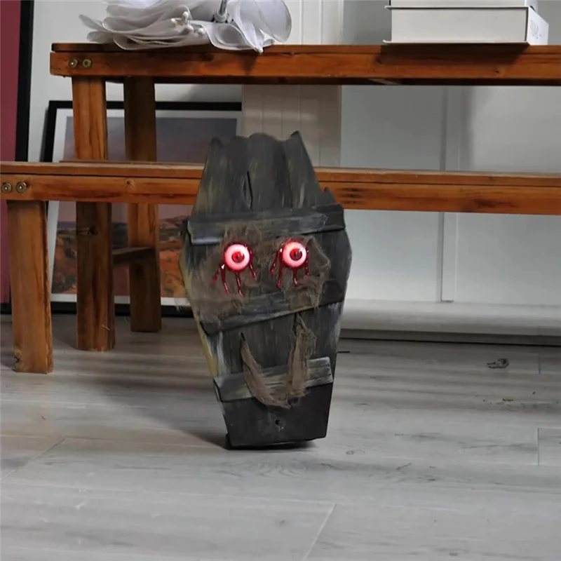 ABDJ-Хэллоуин коробка для гроба с звуковыми эффектами ужасов пиратское сокровище с визуальным эффектом ужасов для бара секретная комната декор сцены