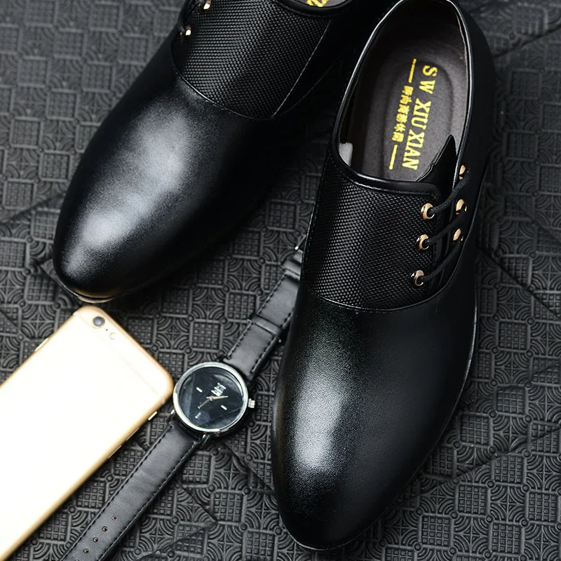 2026 Newly Men's Quality Patent Leather Shoes White Wedding Shoes Leather Shoes for Male Oxfords Wedding Party Office Work Shoe