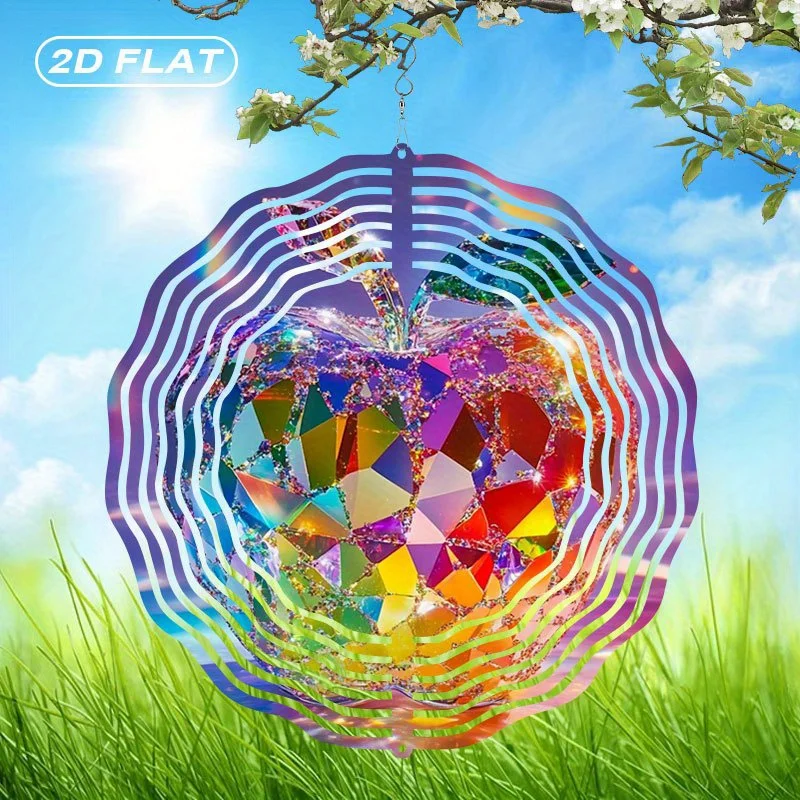 2D Metal Rainbow Fan Wind Catcher – 10