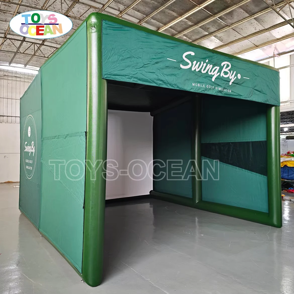 Club‑Preferred Inflatable Golf Simulator Shell Training Tent 2026 Trendy Thickened PVC Material Weather‑Resistant Golf Simulatio