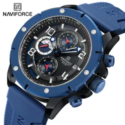 Orologio da polso da uomo NAVIFORCE Top Brand orologi da uomo in Silicone al quarzo Business orologio da uomo multifunzione impermeabile Relogio Masculino