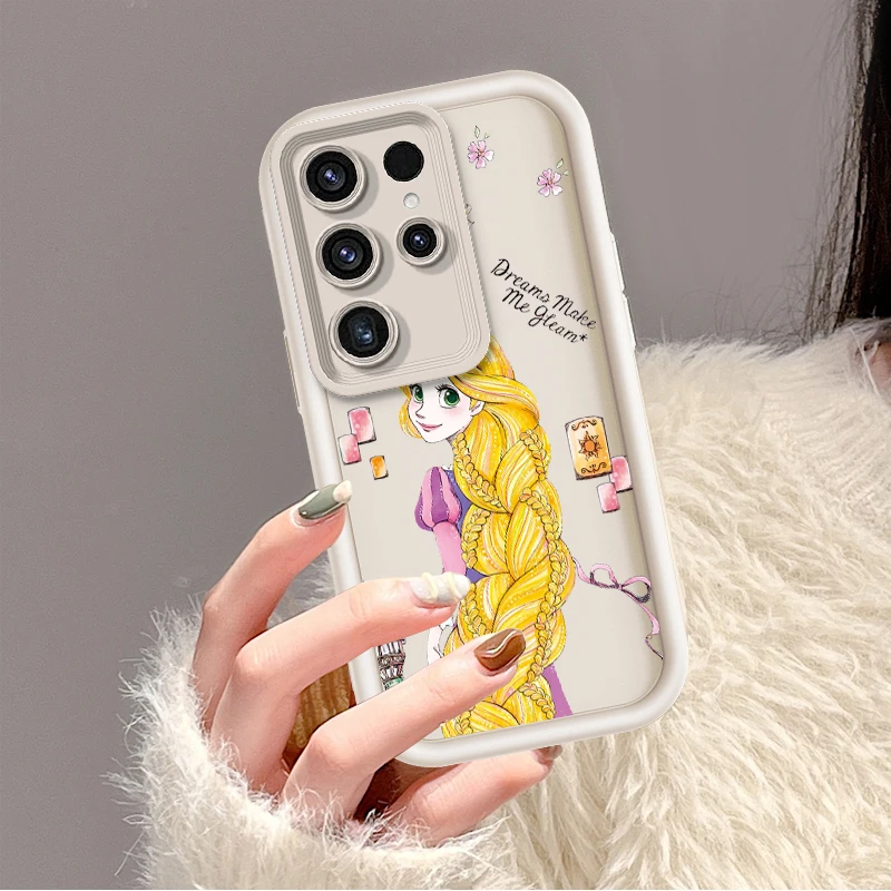 Princess Tangled Rapunzel For Samsung Note 20 S24 S23 S22 S21 S20 Ultra Plus FE A25 A23 A22 A15 A31 5G Eye Ladder Cover