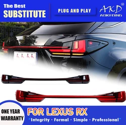 AKD Tail Lamp for Lexus RX RX300 LED Tail Light 2016-2022 RX270 RX350 Rear Fog Brake Turn Signal Automotive Accessories