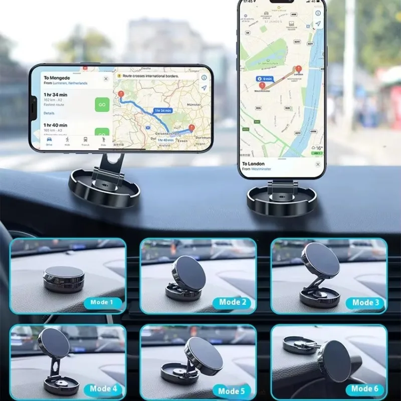 Universal Rotatable Windscreen Dashboard Phone Mount Car Phone Holder with Strong Magnets for Dashboard