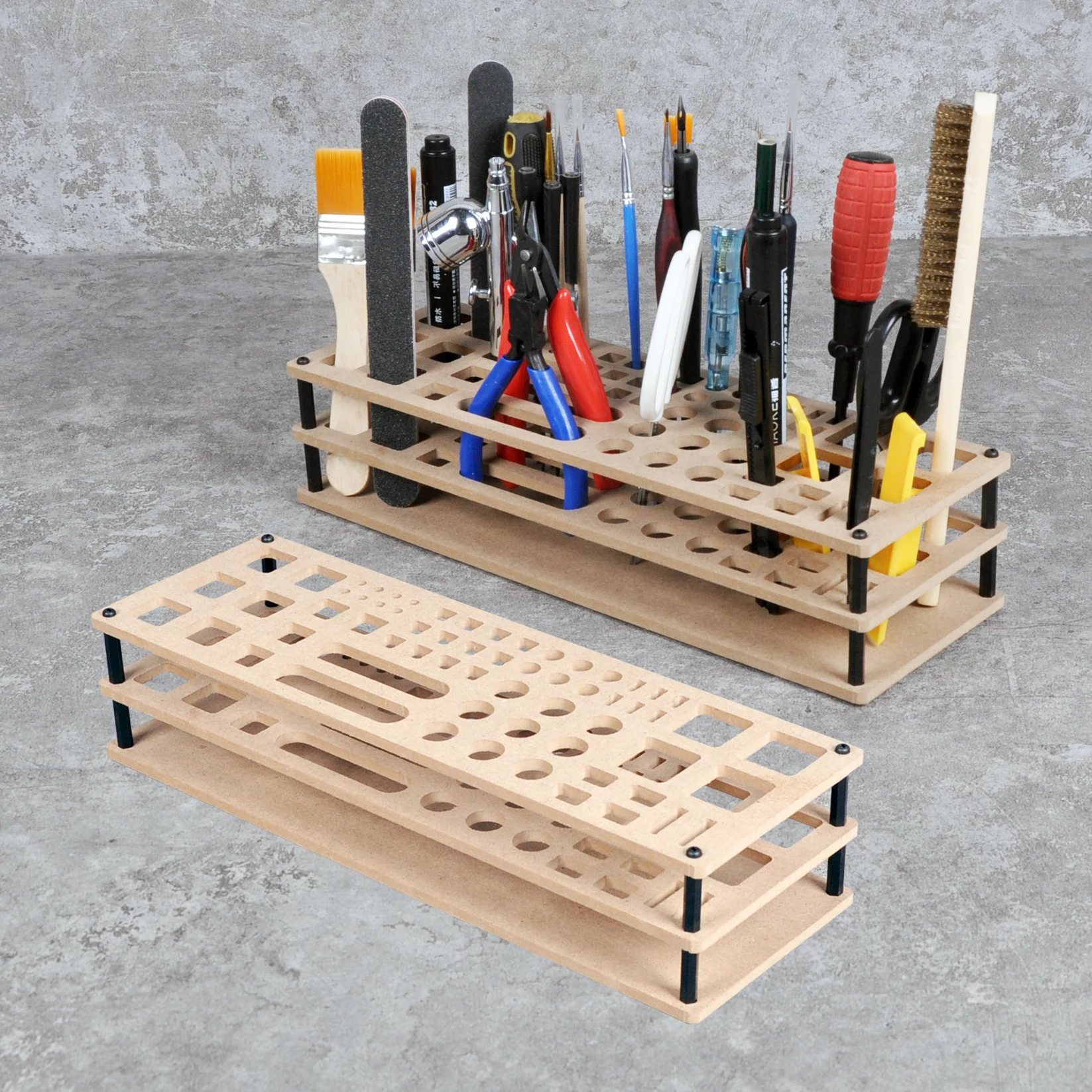 

Assembly Desktop Modular Storage Rack for Scale Model Kit Assembly Painting Maintenance Tools Mobile Phone Repair Tools
