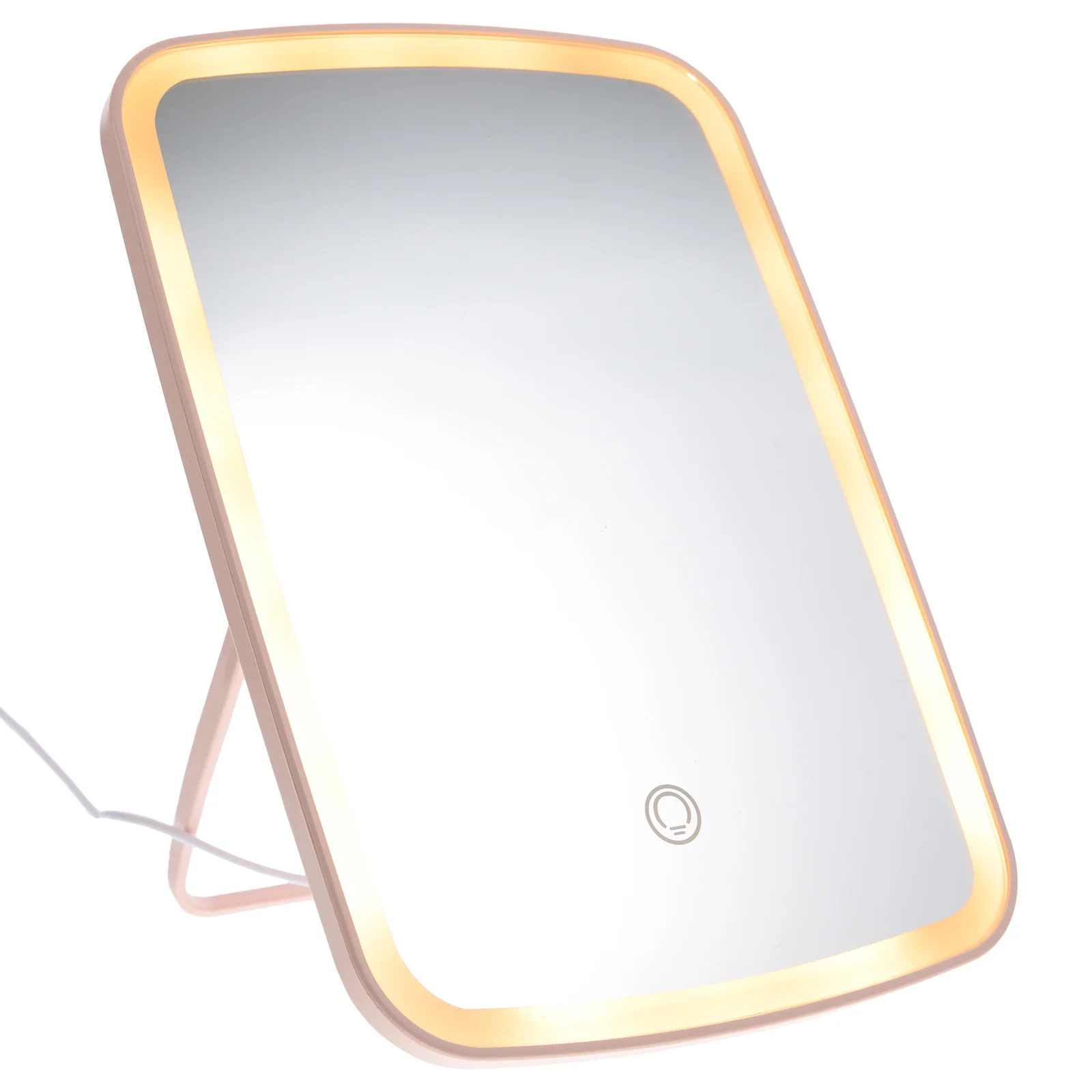 

Portable Folding LED Makeup Mirror Adjustable Brightness Dimmable Vanity Mirror for Bathroom Accessory