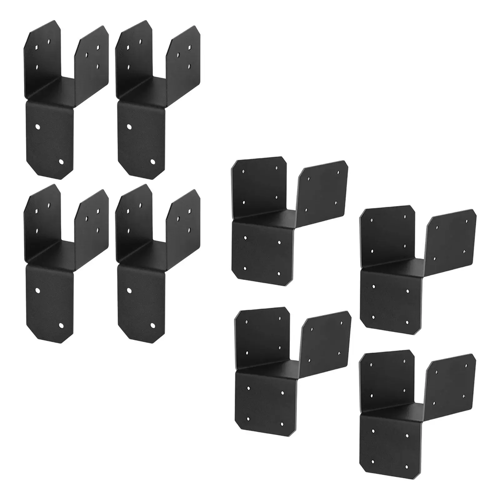 4Pcs Post to Beam Connector Post Base Bracket for Rafters Truss Framing