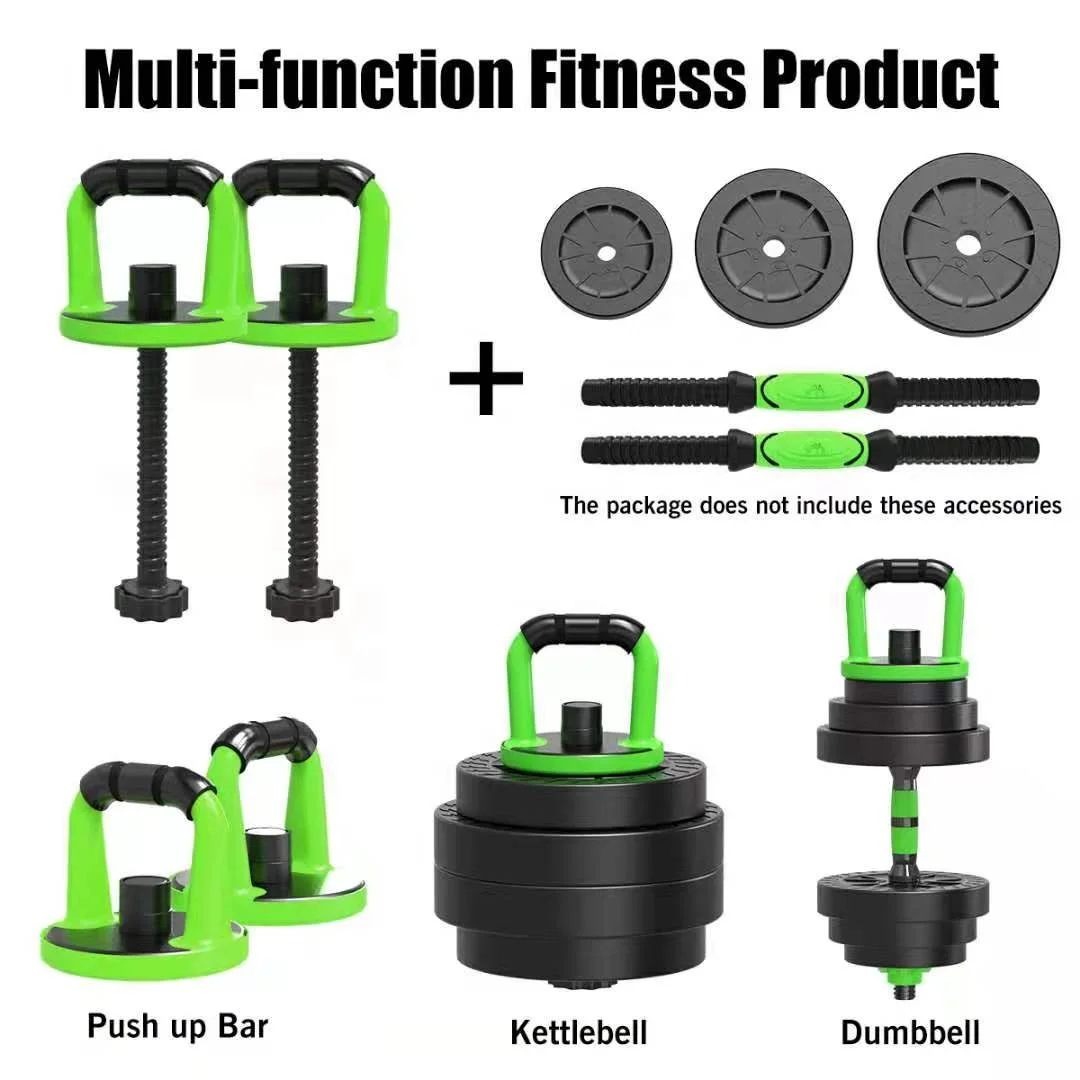 Equipment Fitness Cement Dumbbell set 50kg sand filled weight plates Weight mancuernas Ajustable barbell 10kg gym dumbbells