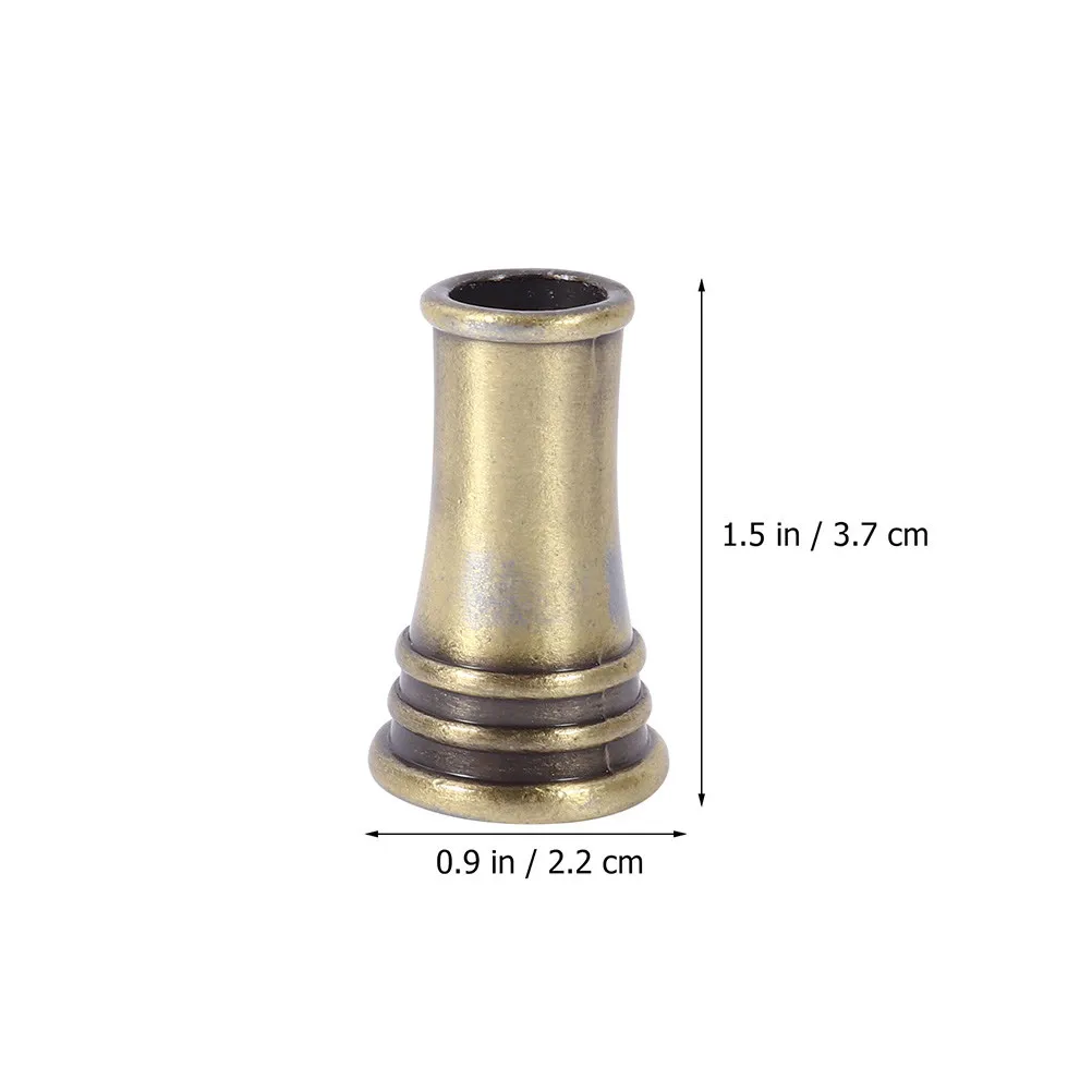 4Pcs Round Metal Copper Pen Holder Elegant Artistic Desktop Pen Stand for Study Workspace Library Bedroom Dressing Table Storage