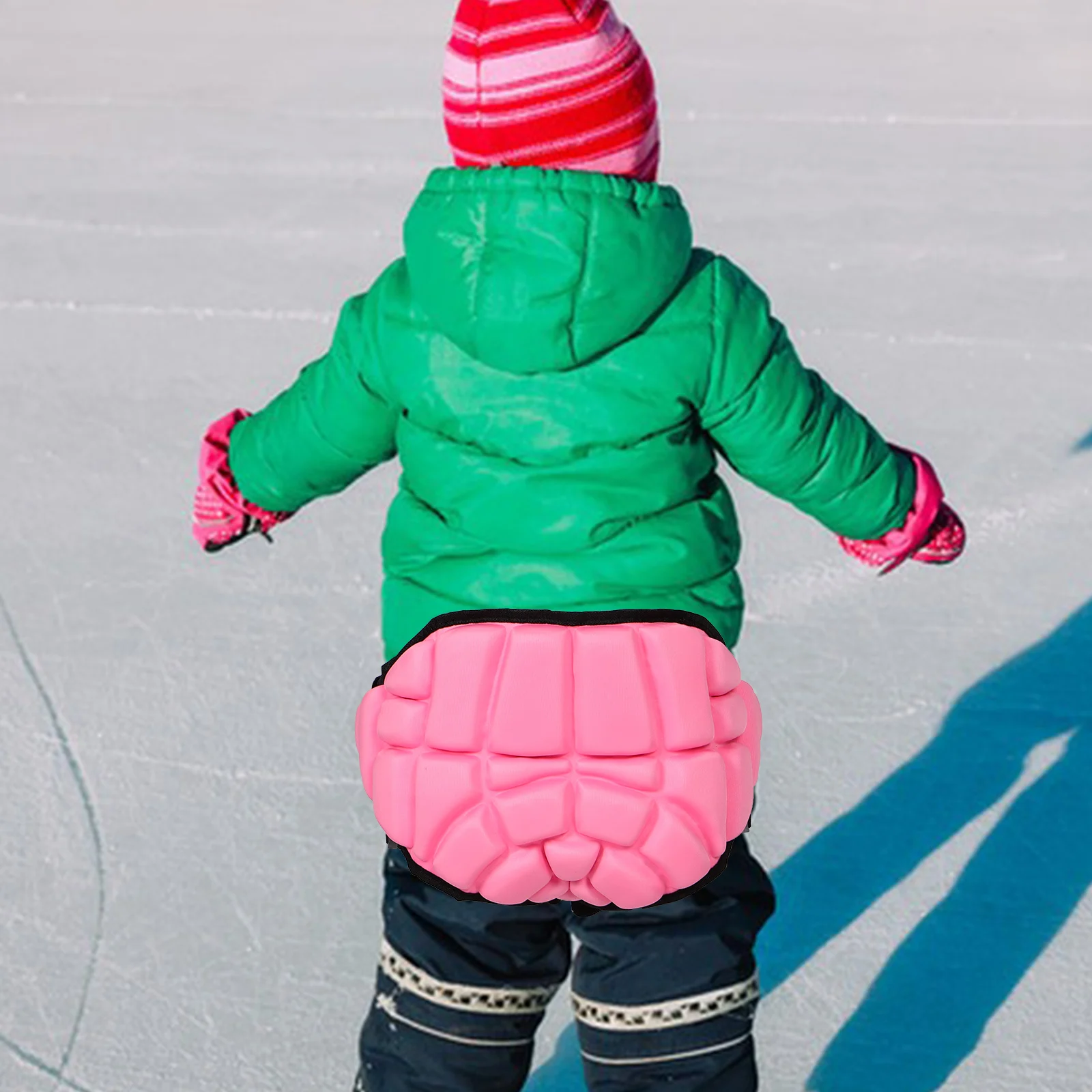 

Thickened Kids Hip Pads Skate Butt Protection Short for Roller Skating Pink Toddler Guard Adjustable Size Snowboard Pad