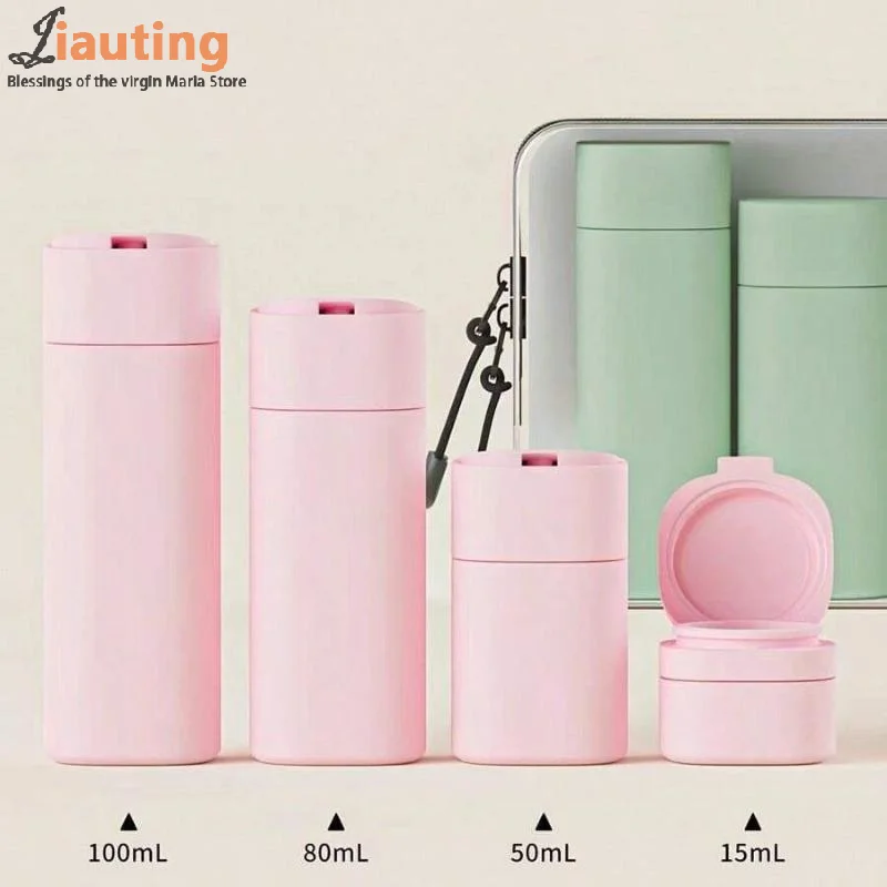 

Новые 5 шт./компл. увлажняющие бутылки для макияжа, портативные лосьоны, шампуни, путешествия, многоразовые, сжимаемые пустые бутылки