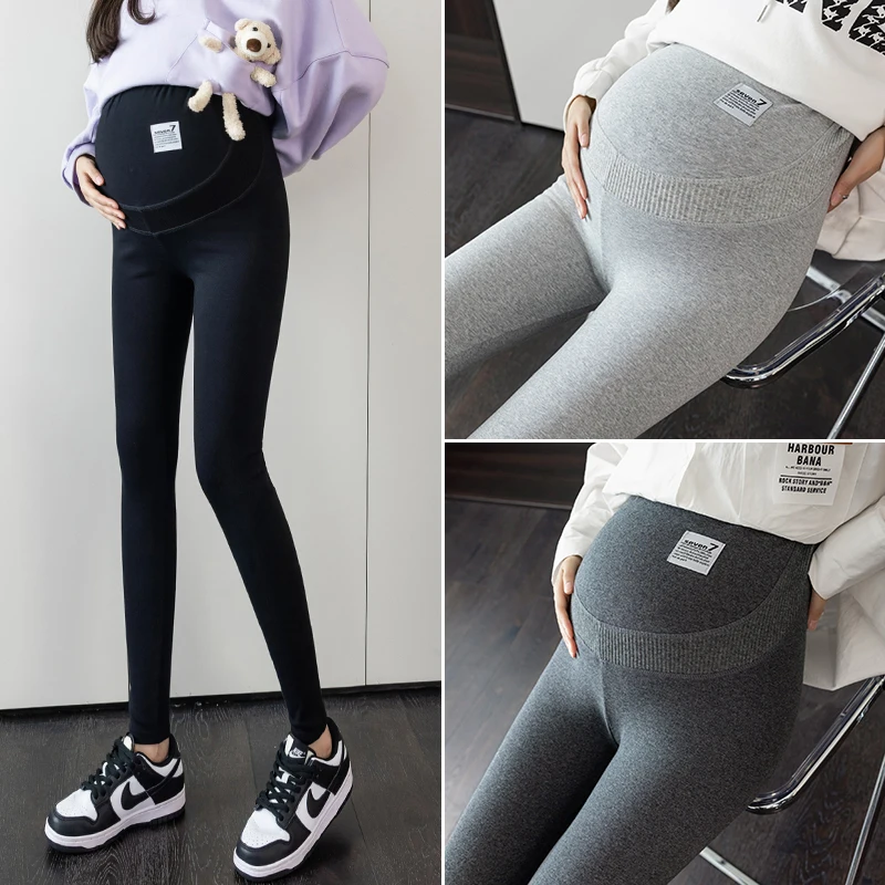 

Adjustable High Waist U Style Support Cotton Legging Maternity Spring Autumn Fall Slim Skinny Pants for Pregnant Women Pregnancy