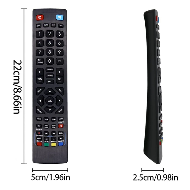 A33T Replacement Remote Control for Blaupunkt LCD LED 3D Smart TV, No Setup Required Universal Remote