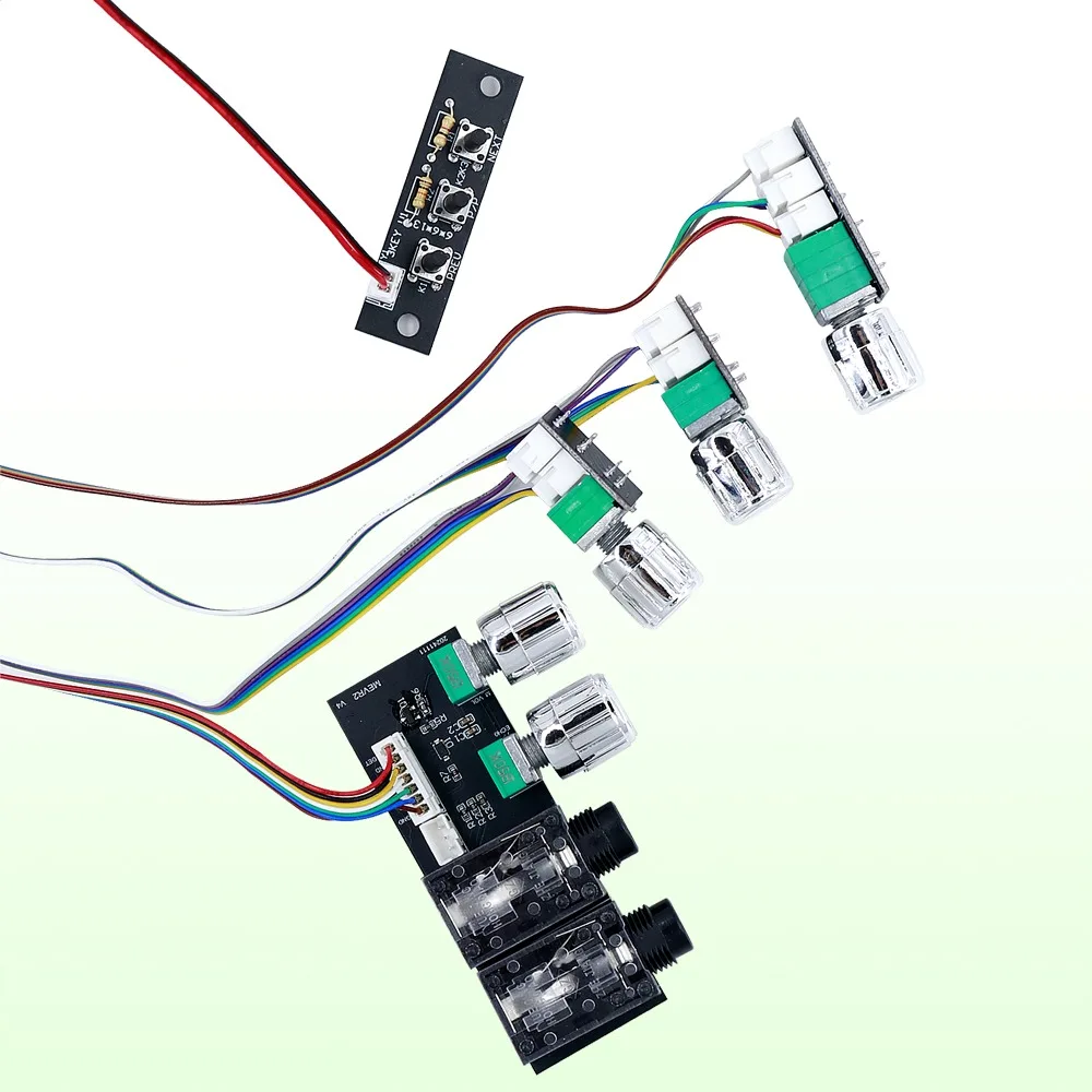 

DC12-24V Microphone and Sound 2 In 1 Module TPA3116D2 2.0 Channel 50W+50W Stereo BT Amplifier Board BT 5.0+AUX+USB+MIC Input