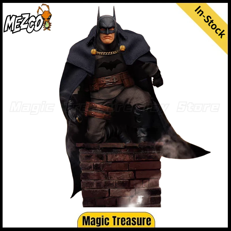 【In Stock】MEZCO ONE:12 Batman: Gotham By Gaslight Batman 6-inch Cloth Anime Figure Model Toy