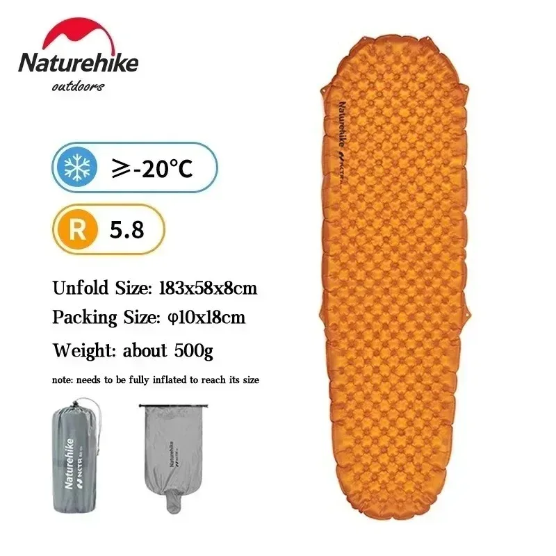 Naturehike インフレータブルマット超軽量 5.8 高 R 値暖かい
